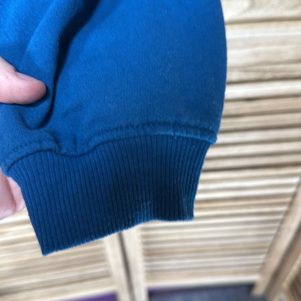 Peanuts Blue 'Forever Friends' Faux Sherpa Hoodie Size L 11-13 - Picture 5 of 9